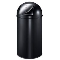 EKO Kosz na śmieci z przyciskaną pokrywą, 40 L, czarny