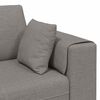 vidaXL Sofa z poduszką 3 pcs Ciemnoszary tkanina