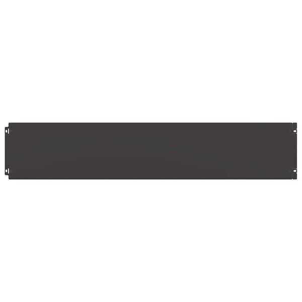 vidaXL Obrzeża trawnikowe 30 szt. Czarne Stal walcowana na zimno