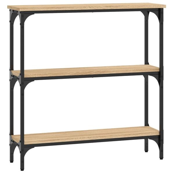 vidaXL Stolik konsolowy Sonoma Oak 75x22,5x75 cm Drewno konstrukcyjne