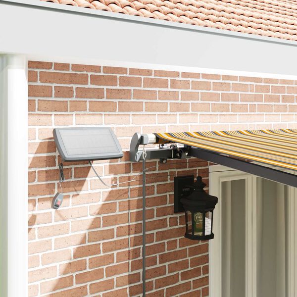 vidaXL Markiza zwijana Ze LED Lights Wielokolorowe 600 &times;300 cm tkanina