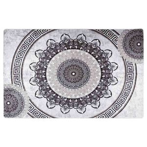 vidaXL Dywan, możliwość prania, 160x230 cm, czarny i szary