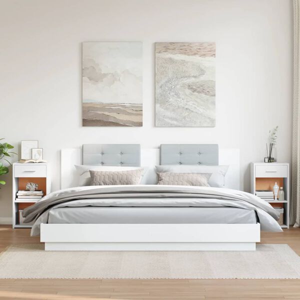 vidaXL Szafki nocne, 2 szt., białe, 35x34x65 cm