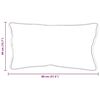 vidaXL Poduszka z poduszką Biały Bawełna i poliester
