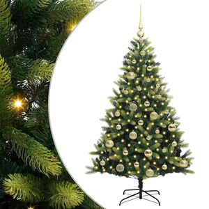 vidaXL Sztuczna skandynawska choinka z zawiasami 150 LED 120 cm