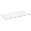 vidaXL Blat biurka, biały, 110x55x2,5 cm, lite drewno sosnowe