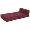 vidaXL Modułowa sofa, bordowy, 70x70x54, materiał