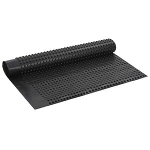 vidaXL Arkusz drenażowy z wypustkami Czarny 1 x 10 m HDPE