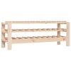 vidaXL Stojak na wino, 109,5x30x42 cm, lite drewno sosnowe