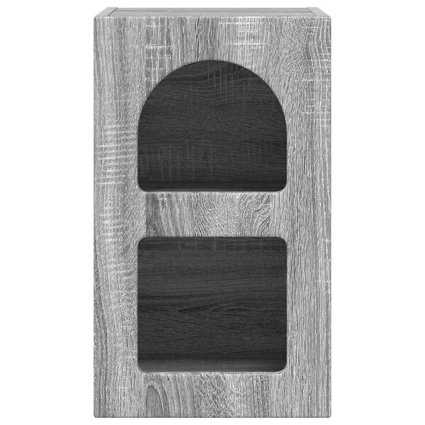 vidaXL Stolik nocny Szary Sonoma 29,5 x 33,5 x 50 cm