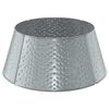 vidaXL Osłona pod choinkę W kształcie stożka srebrny &Oslash; 62 x 25 cm Stal