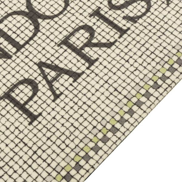 vidaXL Dywanik kuchenny, nazwy miast i napis Home, 60x180 cm, aksamit