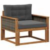 vidaXL Środkowa sofa ogrodowa naturalny