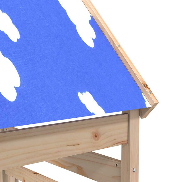 vidaXL Wieża zabaw Brązowy 52,5 x 85 x 265 cm Lite drewno sosnowe