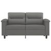 vidaXL Sofa 2-osobowa, ciemnoszara, 120 cm, tapicerowana mikrofibrą