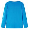 Koszulka dziecięca z długimi rękawami, kobaltowa, 116