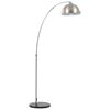 vidaXL Lampa łukowa, 60 W, srebrna, E27, 170 cm