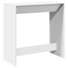 vidaXL Stolik barowy, biały, 102x50x103,5 cm, materiał drewnopochodny