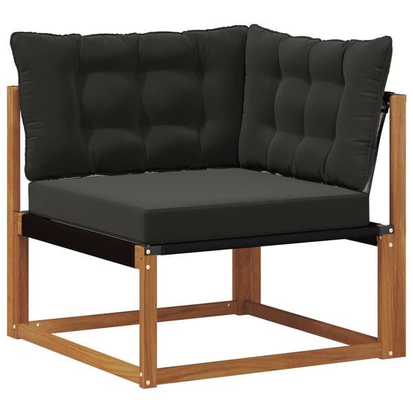 vidaXL Sofa narożna na zewnątrz Lite Drewno Akacji Naturalny