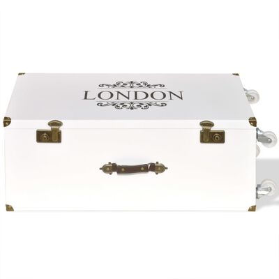 vidaXL Szafka w kształcie walizki, 40 x 30,5 x81 cm, biała