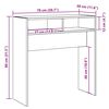 vidaXL Stolik konsolowy, stare drewno, 78x30x80 cm