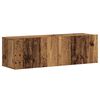 vidaXL Wiszące szafki telewizyjne, 3 szt., stare drewno
