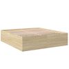 vidaXL Rama ł&oacute;żka, dąb sonoma, 200x200 cm, materiał drewnopochodny