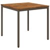 vidaXL St&oacute;ł do kolacji w ogrodzie Naturalny i kawowy 80 x 80,5 x 75 cm
