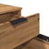 vidaXL Mobilna szafka na dokumenty k&oacute;łkami dąb artisan Drewno klejone