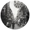 WallArt Okrągła fototapeta Hong Kong the Old Days, 142,5 cm