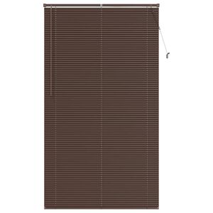 vidaXL Żaluzja wenecka Ciemnobrązowy ze wzorem 213 x 120 cm PVC