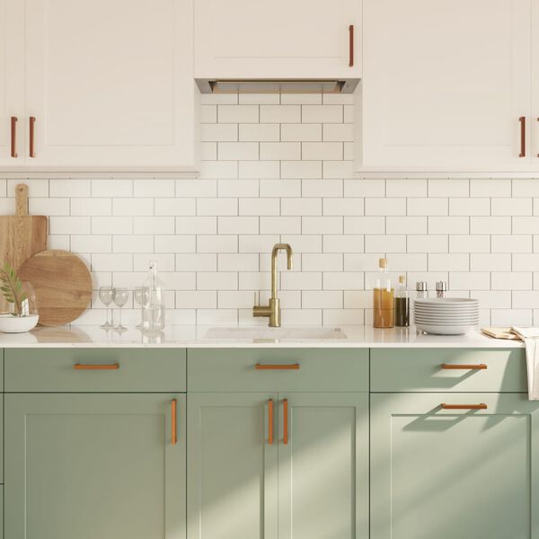 vidaXL Uchwyty do szafek, 20 szt., brąz, 128 mm, stal nierdzewna