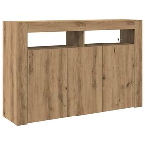 vidaXL Bufet Dąb rzemieślniczy 116 x 30 x 75 cm Drewno inżynieryjne