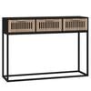 vidaXL Stolik konsolowy, czarny, 105x30x75 cm