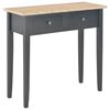 vidaXL Stolik konsolowy, czarny, 79x30x74 cm, drewniany