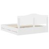 vidaXL Ramka ł&oacute;żka z szufladą Biały 180 x 200 cm Drewno inżynieryjne