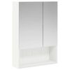 vidaXL Szafka z lustrem do łazienki z p&oacute;łką Biały 50 x 14,5 x 70 cm