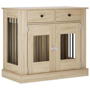 vidaXL Meble na klatkę dla psa dąb Sonoma 90 x 47,5 x 80 cm