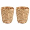 vidaXL Kosze na papierowe odpady 2 szt. Hiacynt wodny 26 x 26 x 29 cm