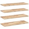 vidaXL P&oacute;łki ścienne, 4 szt., 100x30x2 cm, surowe lite drewno akacjowe