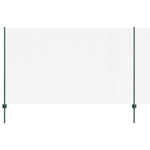 vidaXL Ogrodzenie z drutu spawanego z słupkami 50 x 1,4 m zielony