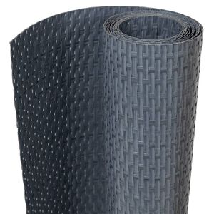 vidaXL Parawan balkonowy, antracytowy, 300x100 cm, polirattan