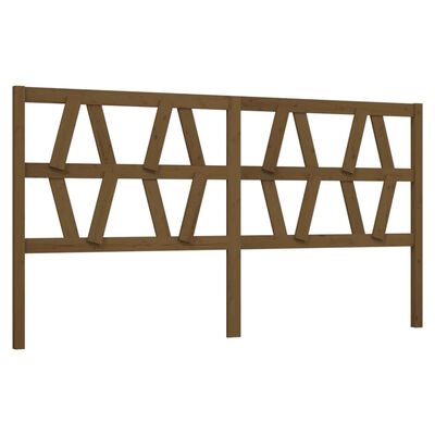 vidaXL Wezgłowie łóżka, miodowy brąz, 206x4x100 cm, drewno sosnowe