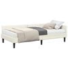 vidaXL Rama Ł&oacute;żka Narożnego z Materacem 2 szt. Kremowy 80 x 200 cm