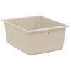 vidaXL Zlew Beżowy 370 x 460 mm 80% Kwarc i 20% Żywica