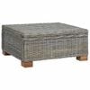 vidaXL Stolik kawowy GENDT Naturalny rattan Kubu Szary 67 x 60 x 30 cm