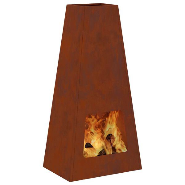 vidaXL Kominek Brązowy 50 x 35 x 100 cm