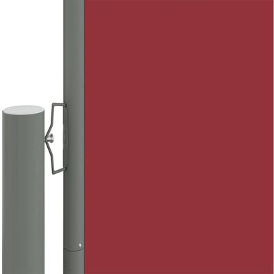 vidaXL Zwijana markiza boczna, czerwona, 140 x 1000 cm