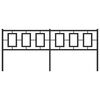 vidaXL Metalowe wymienne wezgłowie, czarne, 200 cm