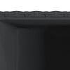 vidaXL Donica ogrodowa, czarna, 30x30x60 cm, rattan PE